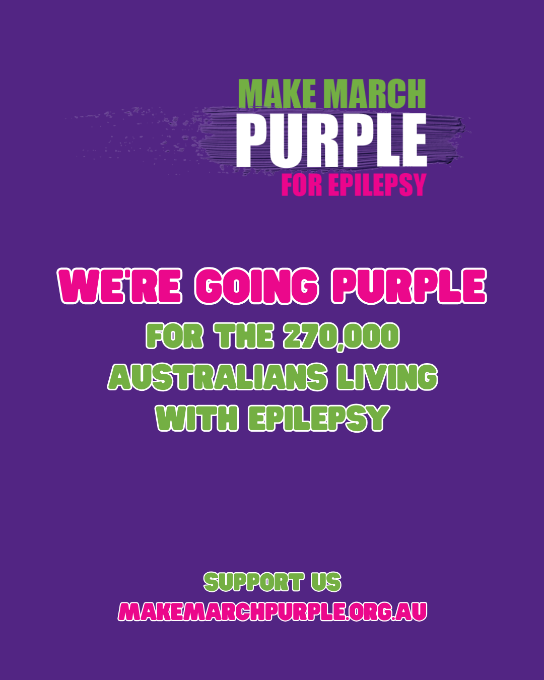 MMP26 We're Going Purple Social Tile