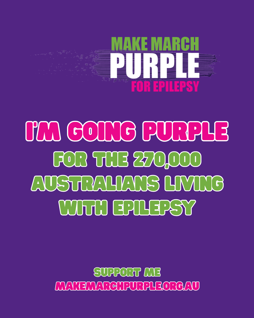 MMP26 I'm Going Purple Social Tile