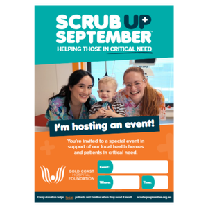 Poster - Scrub Up Your Way Event