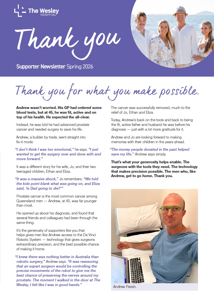 Supporter Newsletter - Spring 2026
