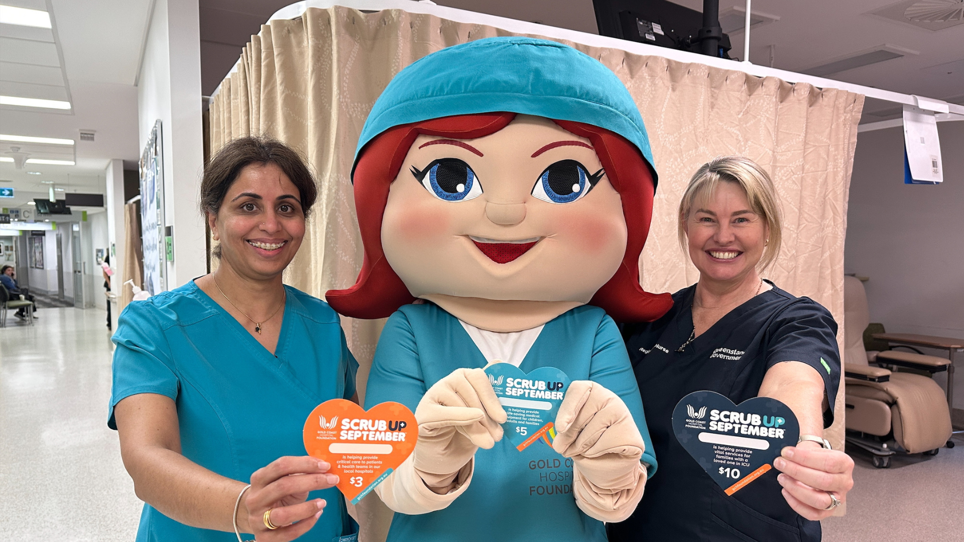 oncology nurses with Betty and Scrub Up September hearts oncology nurses with Betty and Scrub Up September hearts