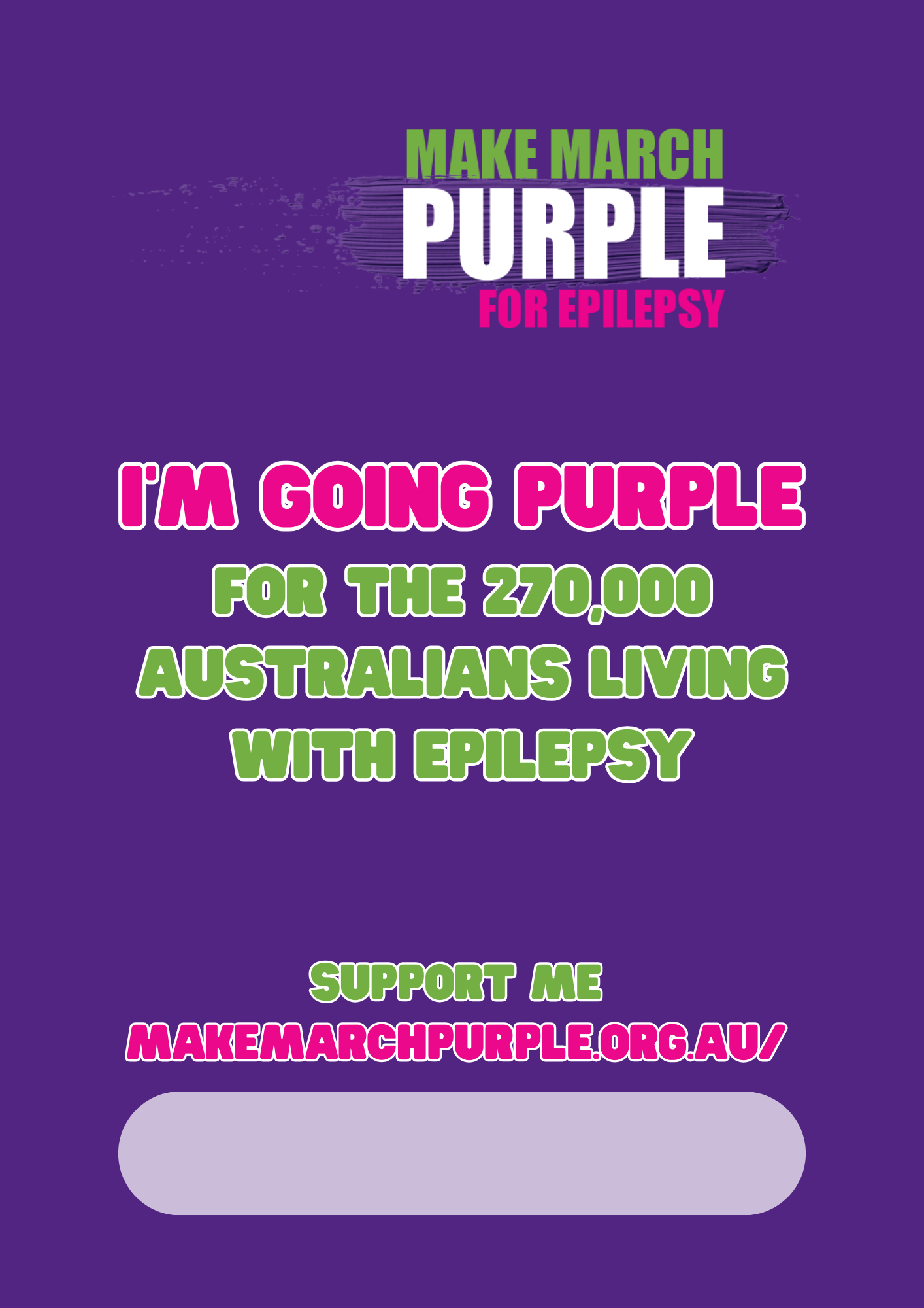 MMP26 I'm Going Purple Poster